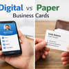 Digital vs Paper Business Cards